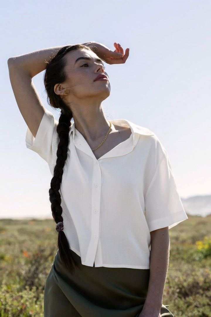 Camisa Crop - PAULAMAR - Camisa - m. corta