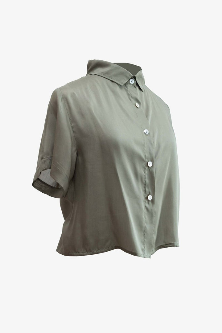 Camisa Crop - PAULAMAR - Camisa - m. corta