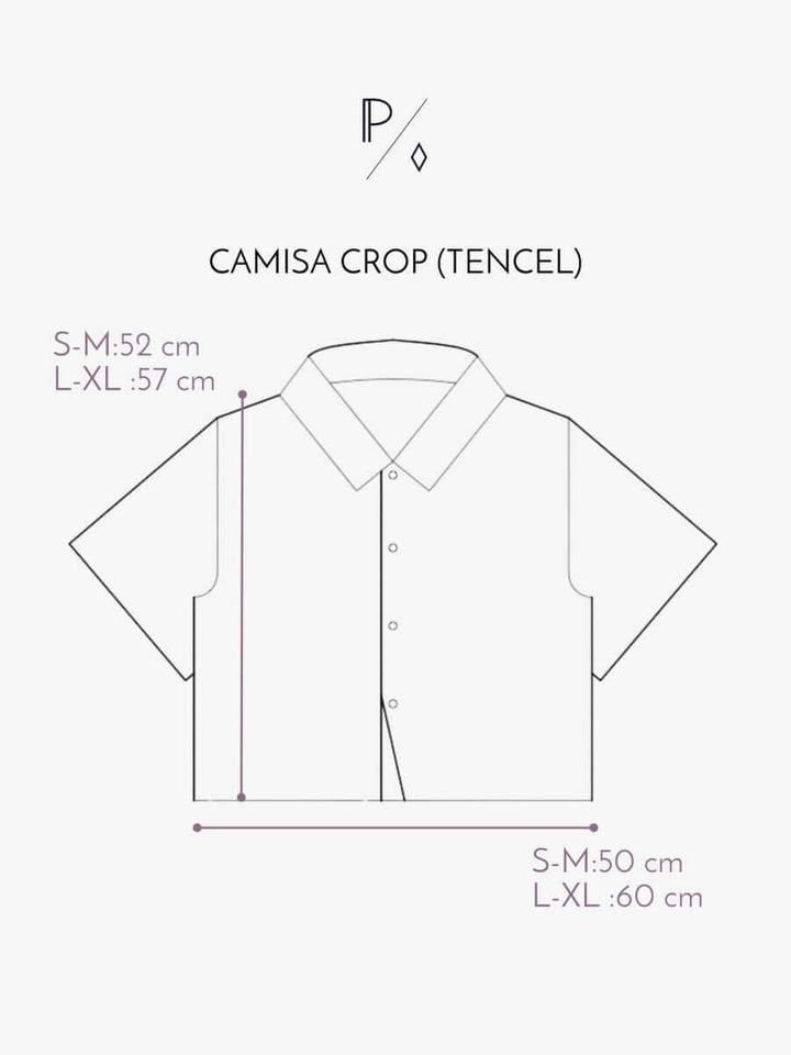 Camisa Crop - PAULAMAR - Camisa - m. corta
