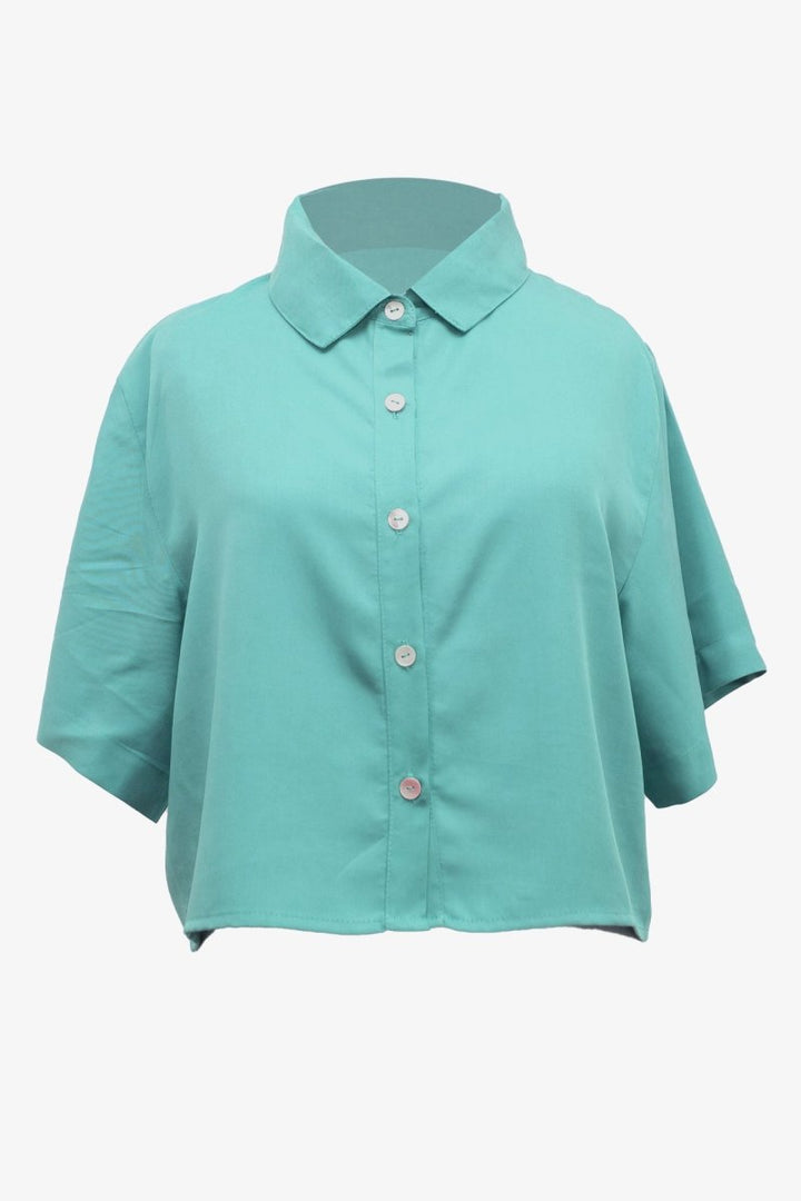 Camisa Crop TENCEL™ - PAULAMAR - Camisa - m. corta