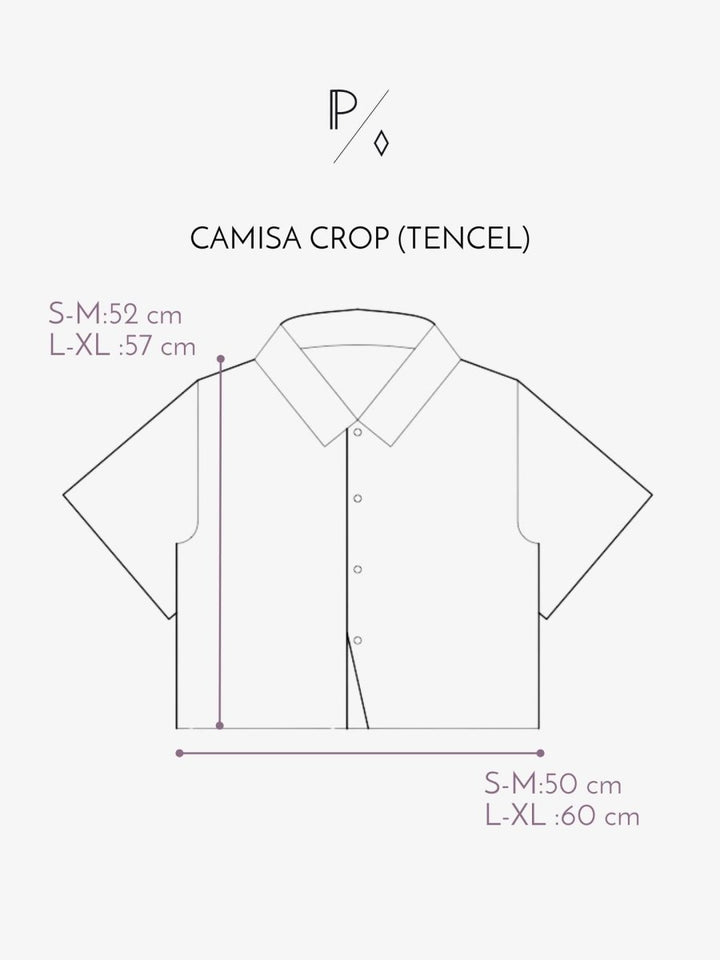 Camisa Crop TENCEL™ - PAULAMAR - Camisa - m. corta