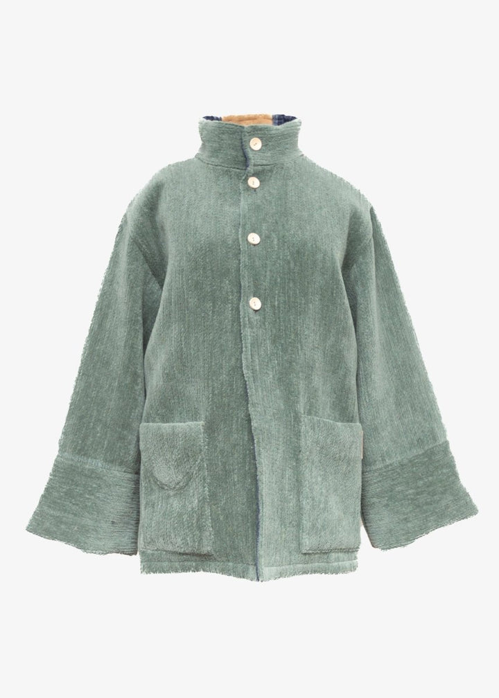 Chaquetón Voltear Lana Merino - Mezclilla - PAULAMAR - Chaquetón