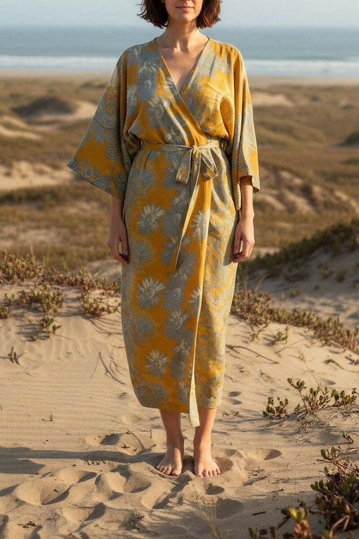 Kimono Vestido Manantial - PAULAMAR - Vestido