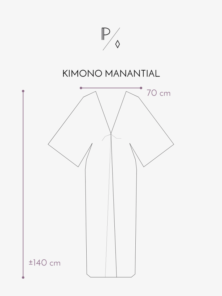Kimono Vestido Manantial - PAULAMAR - Vestido