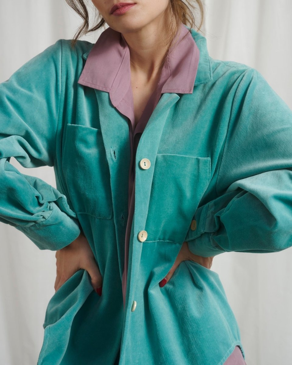 Leñadora Terciopelo - PAULAMAR - Sobrecamisa