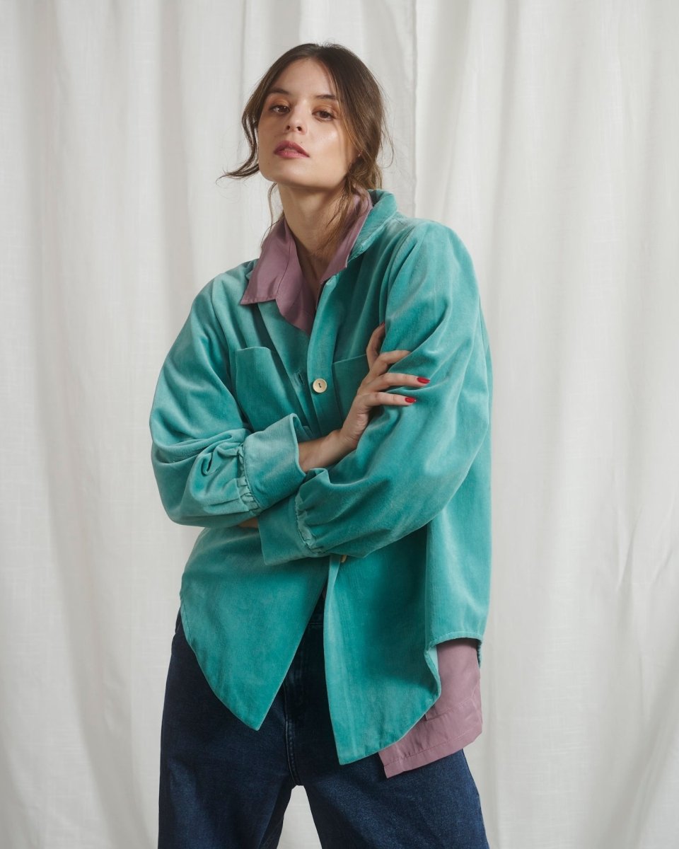 Leñadora Terciopelo - PAULAMAR - Sobrecamisa