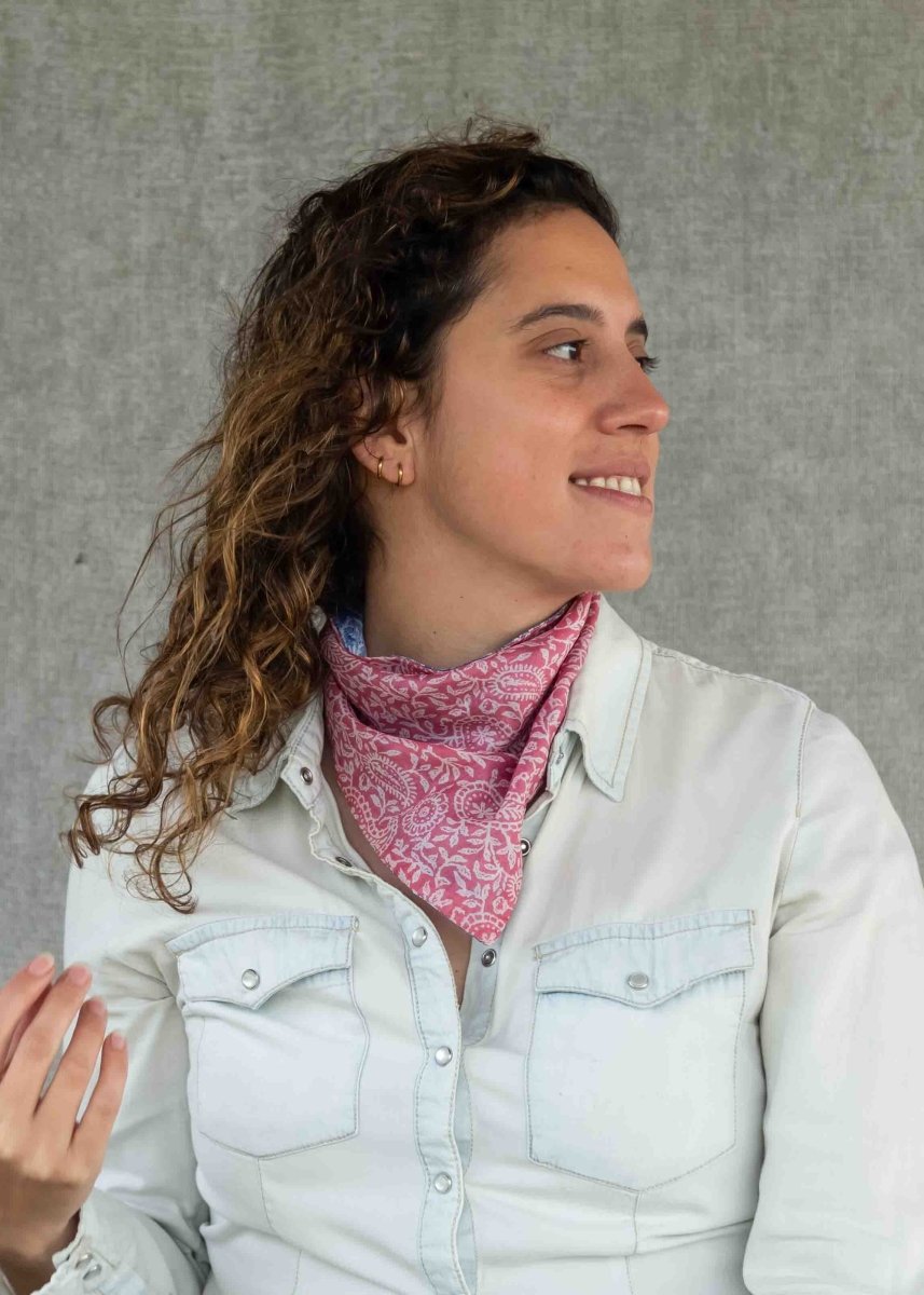 Pañoleta Seda Reversible - PAULAMAR - Pañoleta