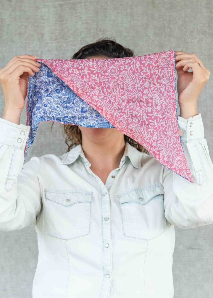 Pañoleta Seda Reversible - PAULAMAR - Pañoleta