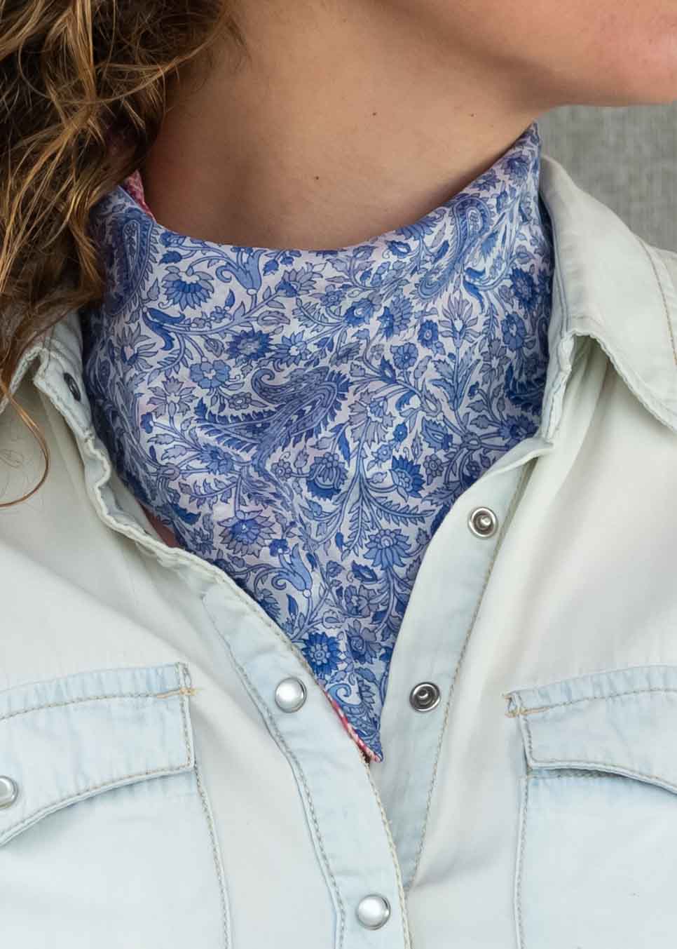 Reversible Silk Scarf
