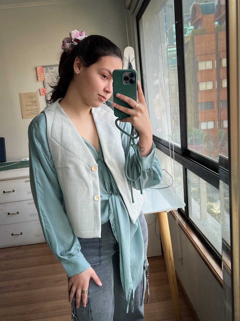 Vest Papel 100% Lana - PAULAMAR - Vest