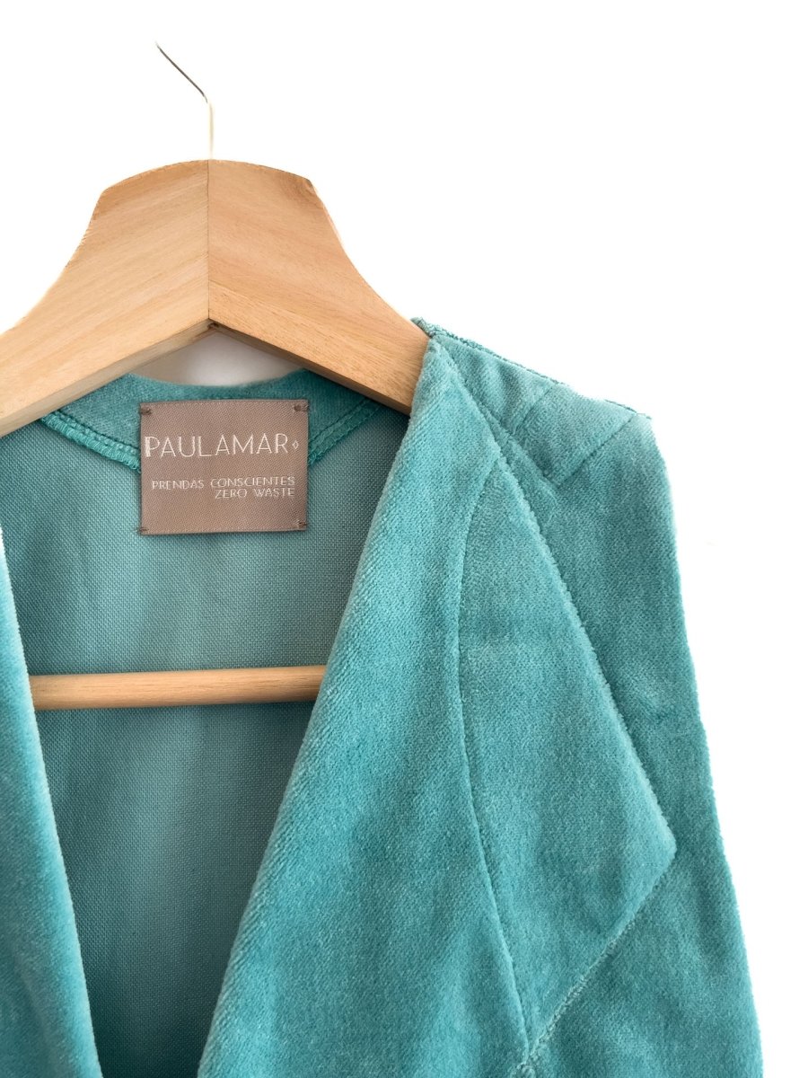 Vest Papel 100% Terciopelo Algodón Orgánico - PAULAMAR - Vest