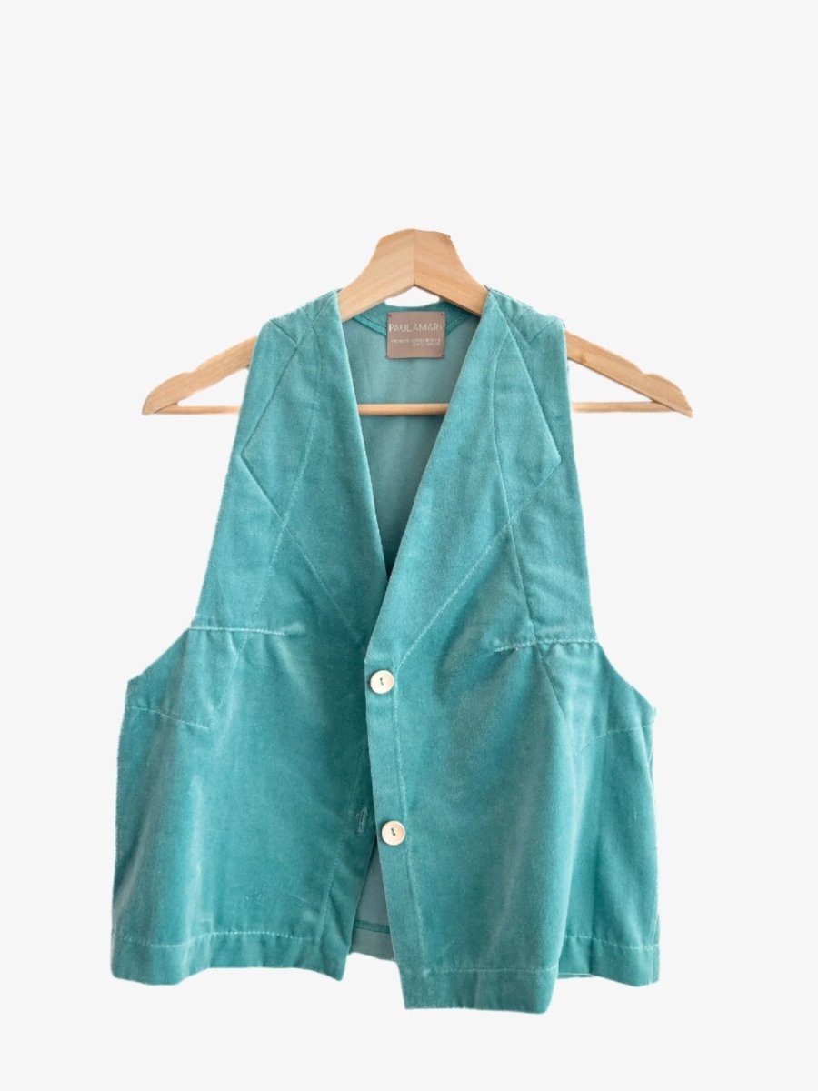 Vest Papel 100% Terciopelo Algodón Orgánico - PAULAMAR - Vest