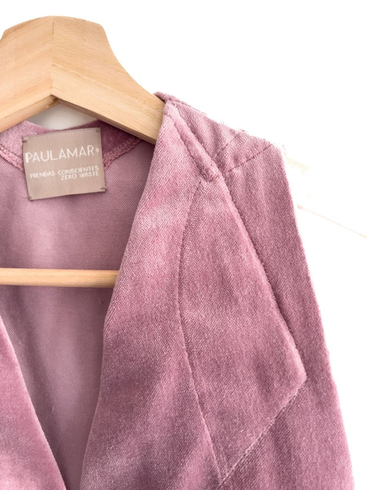 Vest Papel 100% Terciopelo Algodón Orgánico - PAULAMAR - Vest