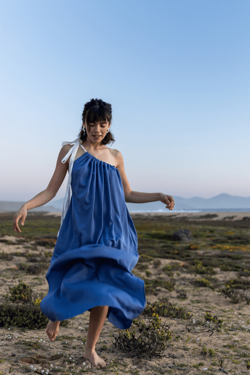 Vestido Risco tencel - PAULAMAR - Vestido