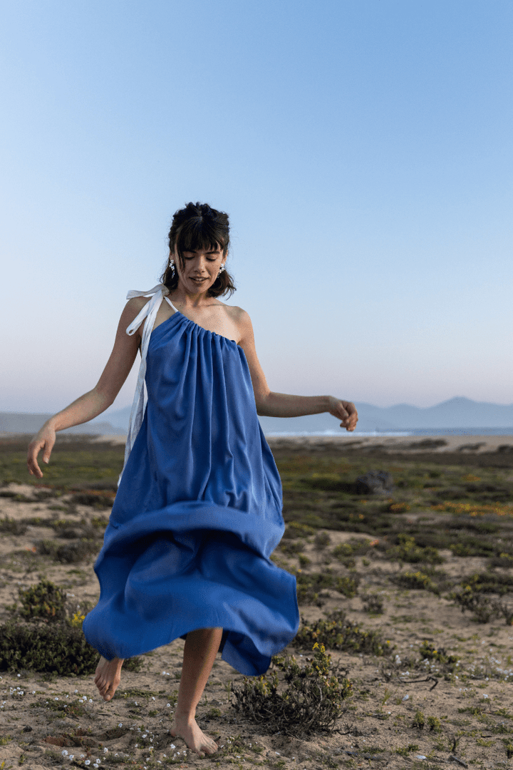 Vestido Risco tencel - PAULAMAR - Vestido