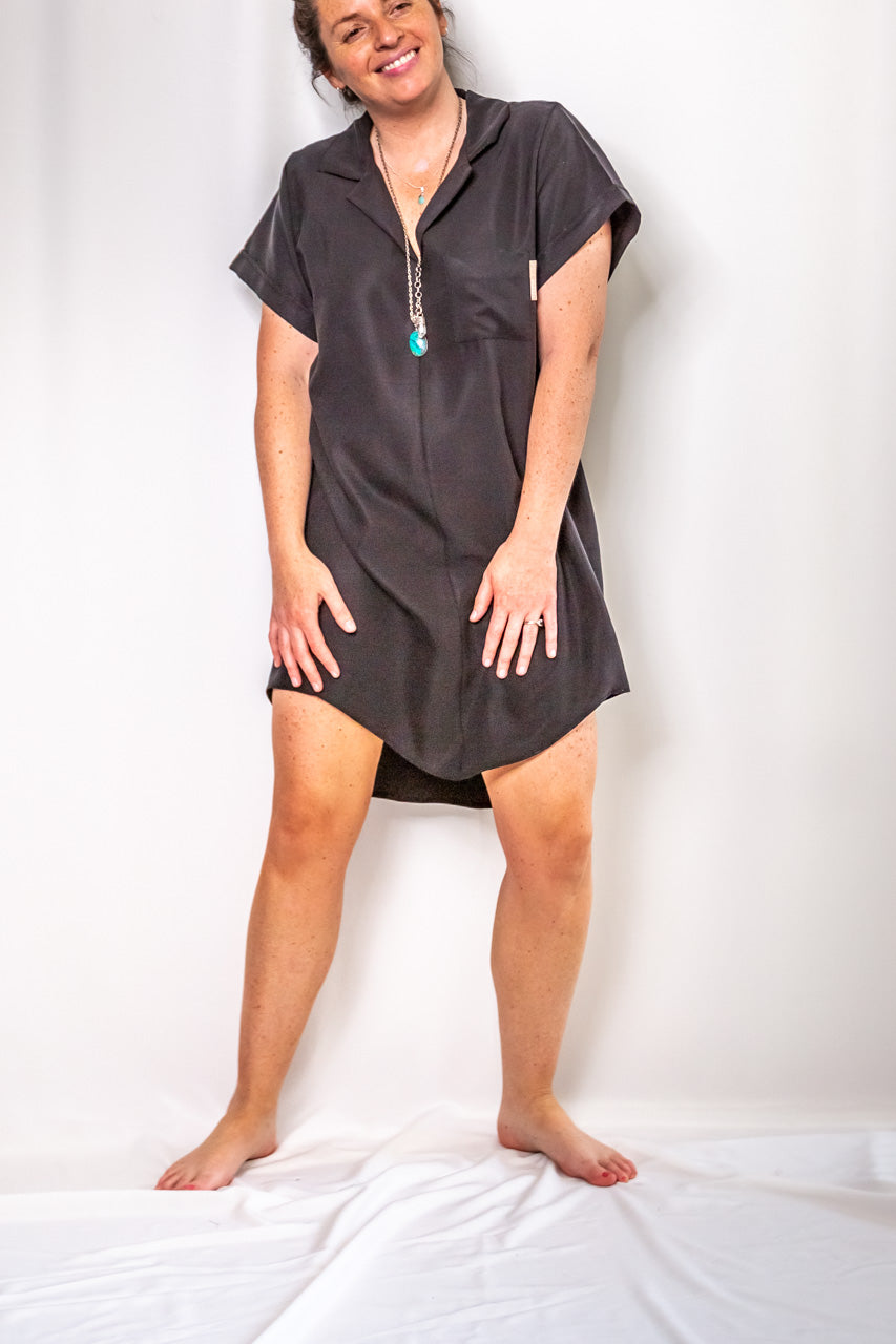 Vestido Camisero Tencel Talla S