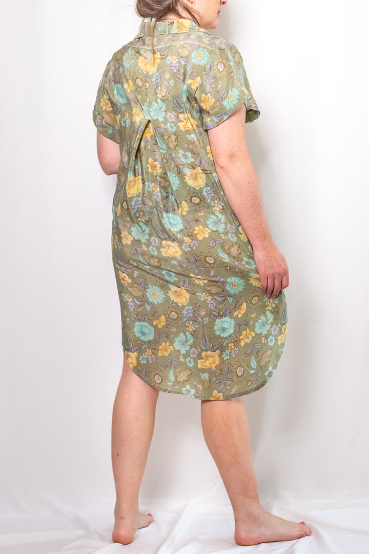 Silk Shirt Dress