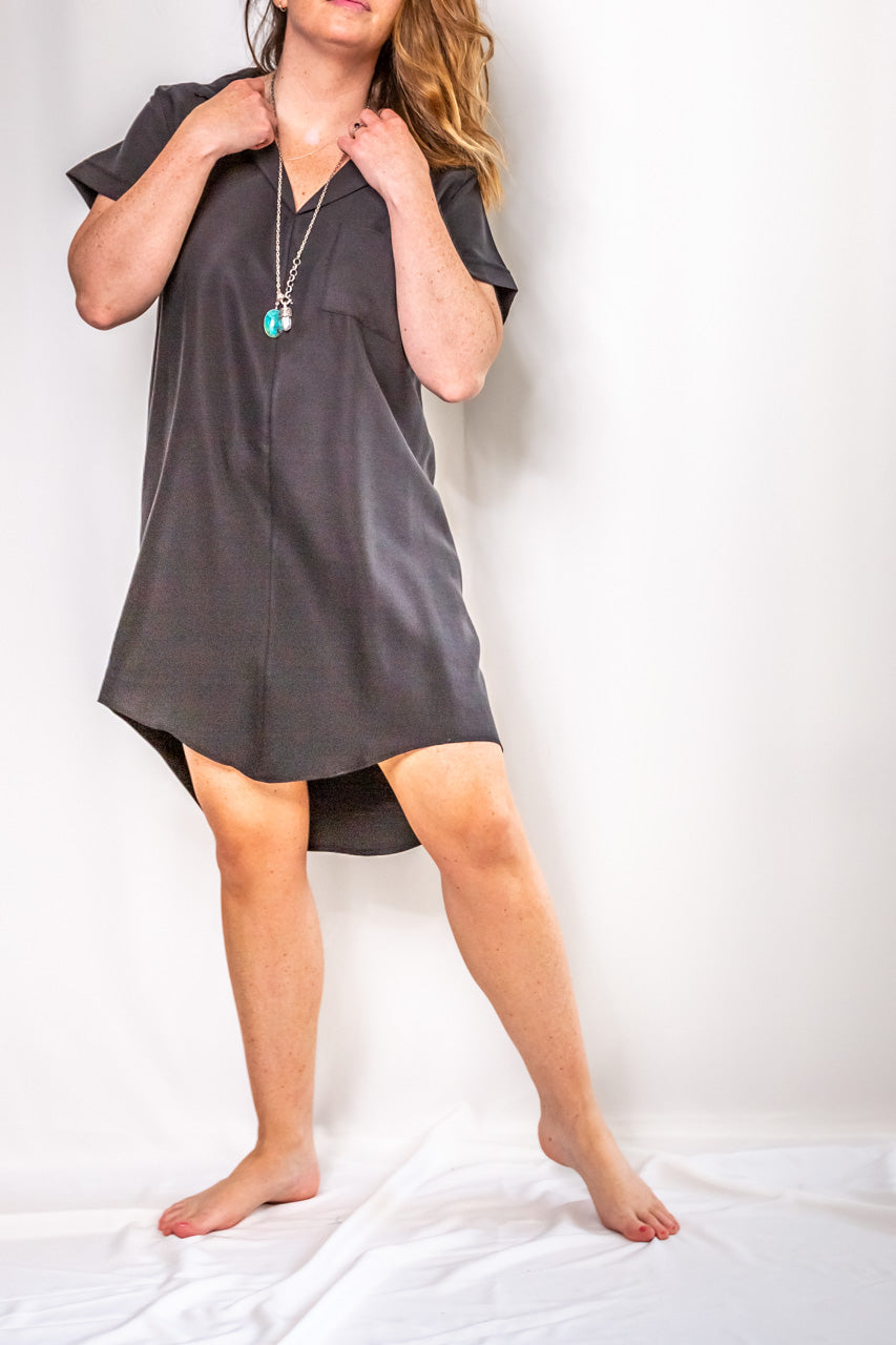 Vestido Camisero Tencel Talla S