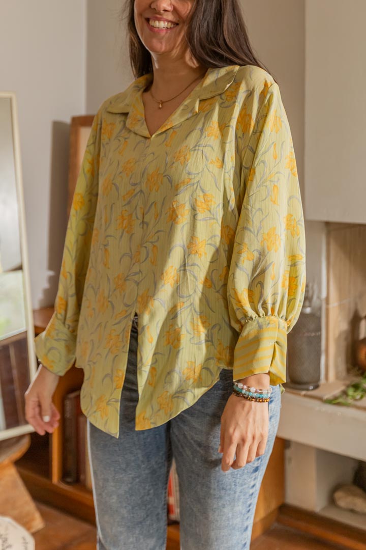 Blusón Camisero Seda