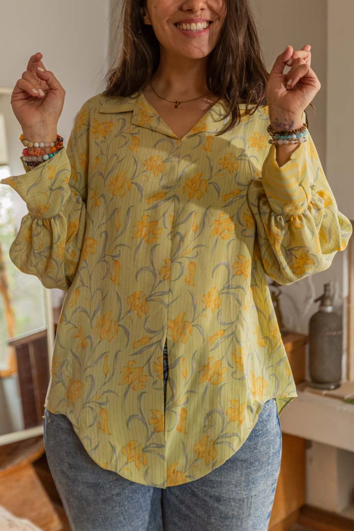 Blusón Camisero Seda
