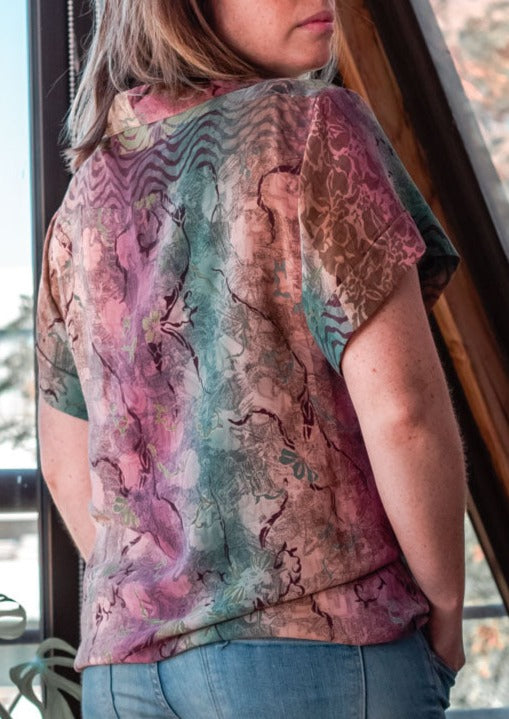 Silk Shirt Top