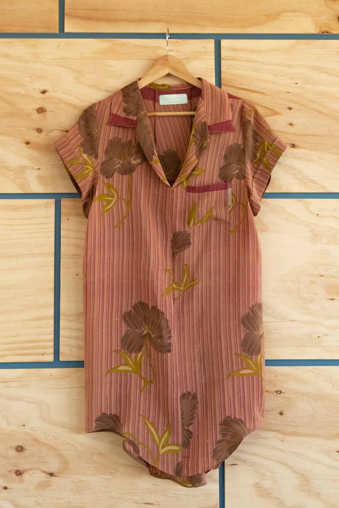Vestido Camisero Seda Talla S