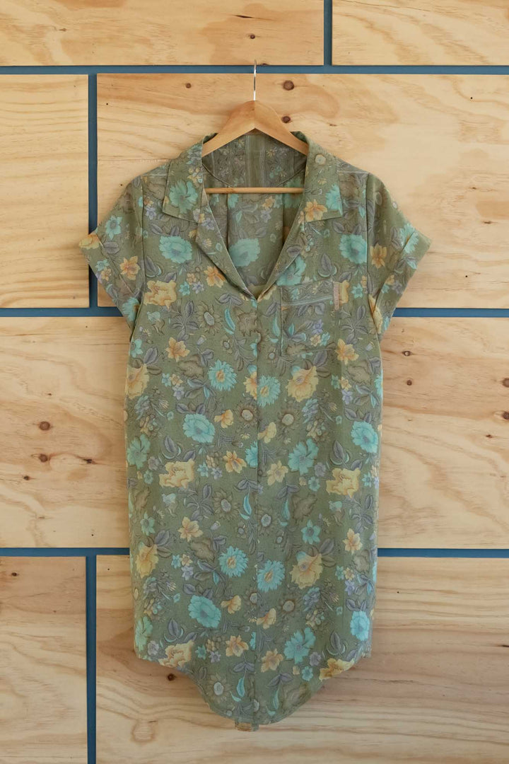 Silk Shirt Dress