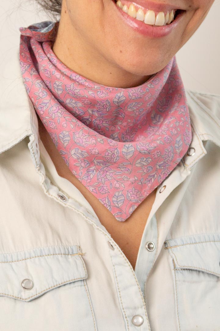 Pañoleta Seda Reversible