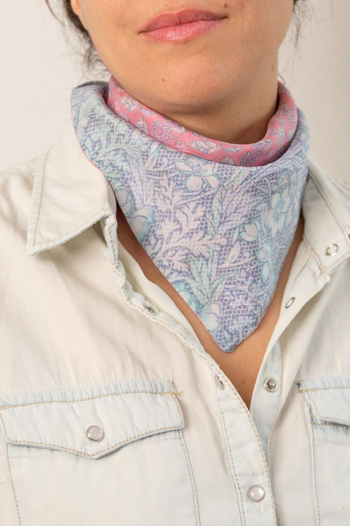 Pañoleta Seda Reversible