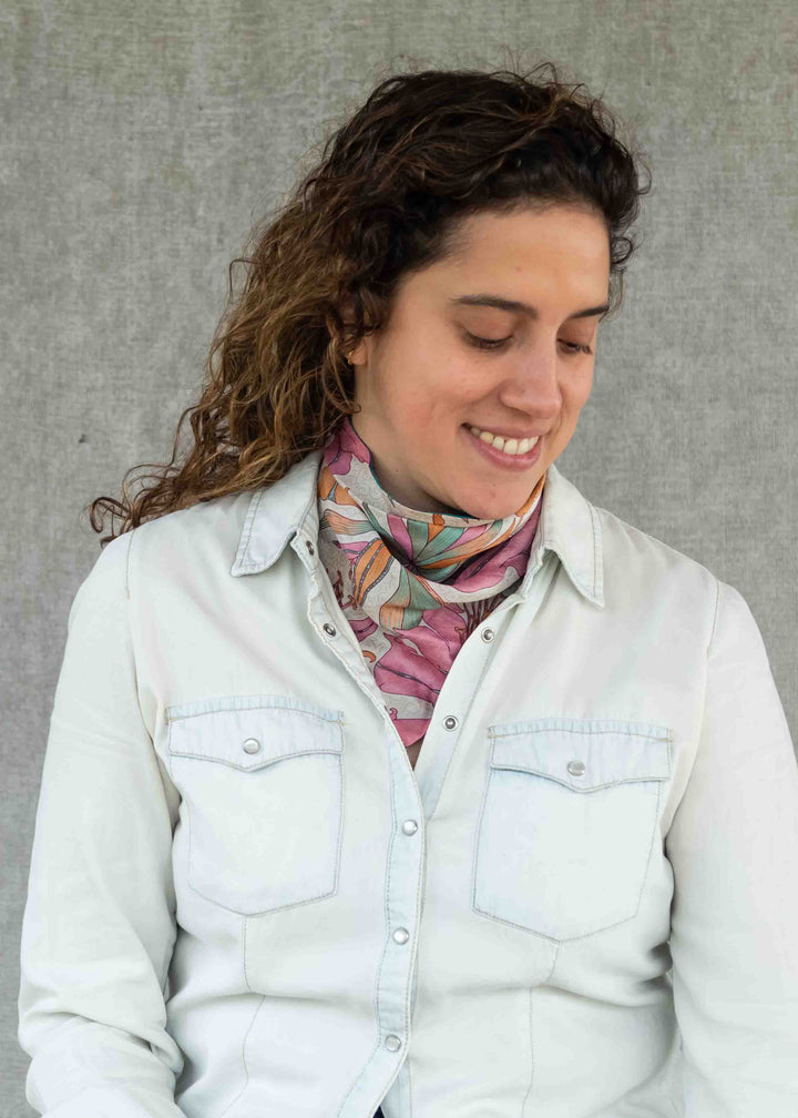 Reversible Silk Scarf