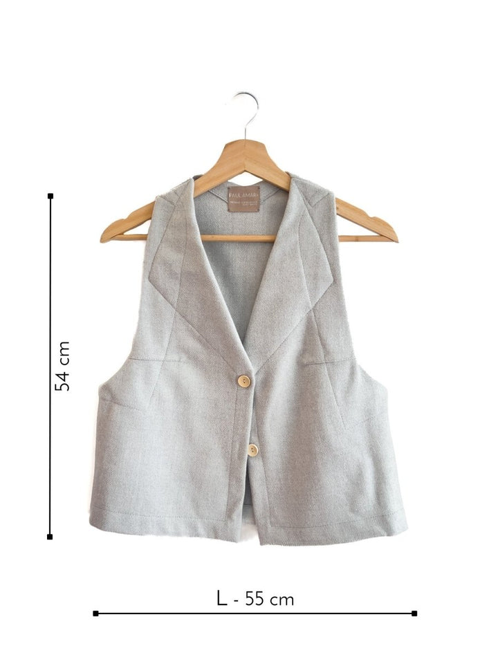 Vest Papel 100% Lana - PAULAMAR - Vest