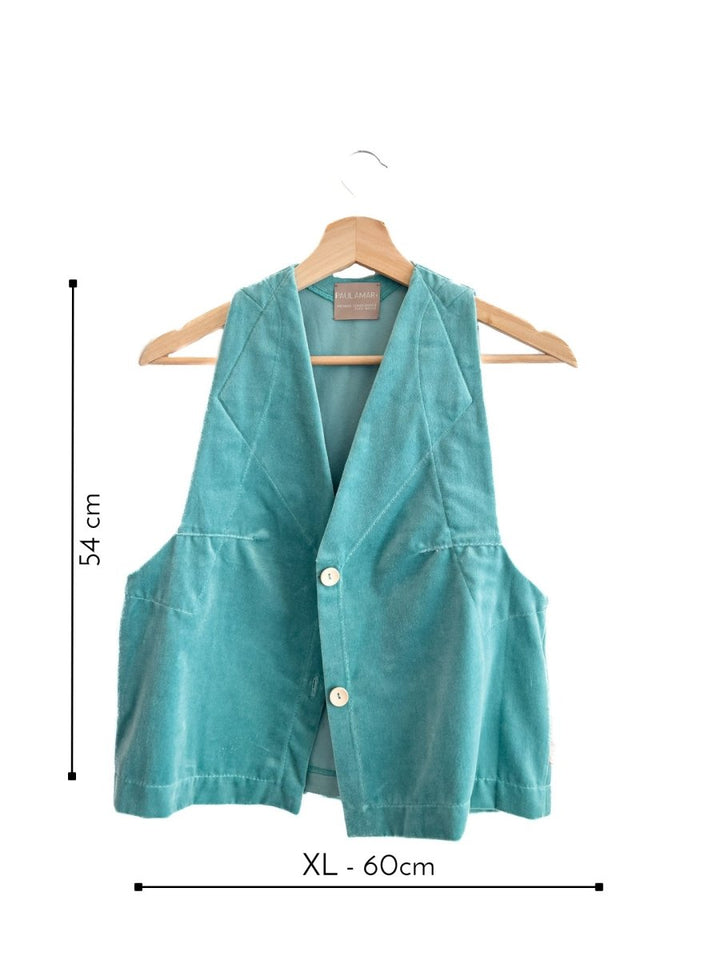 Vest Papel 100% Terciopelo Algodón Orgánico - PAULAMAR - Vest