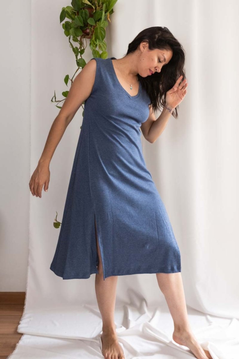 Vestido Paperplane Algodón Orgánico - PAULAMAR - Vestido largo